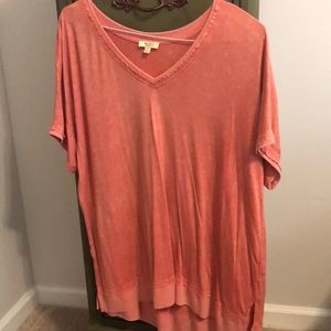 Oversized Bubble gum color top